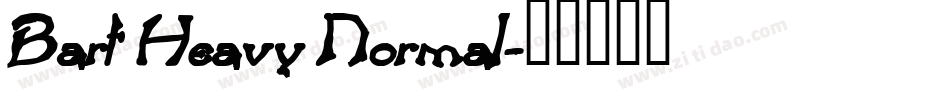 Bart Heavy Normal字体转换